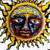 A 2x2 contact sheet of four animated frames showing a sun with a face, text elements, and grayscale variations.