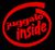 Red pixelated text logo inside a red circular border on black background, with visible dithering and low-resolution rendering artifacts.