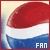 Pixelated icon with red, white, and blue horizontal bands; bottom-right corner displays 'FAN' text in light beige.