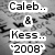 Black-and-white pixelated image with text fragments and three heart symbols on a patterned background.