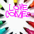 A static image with a white background featuring colorful pencil tips arranged in a circular pattern, with pink text and a heart symbol.