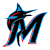 Pixelated stylized letter M with blue and red gradient outlines on a gray background, featuring sharp angular shapes and black fill.