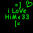 =] i Love Him 433 [= with a green heart above the text on black background.