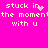 Pixelated text on bright pink background with animated heart and dot effects in the top-left corner.