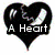 A heart-shaped icon with a black background and white text reading "A Heart" over a broken bone graphic.