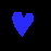 A 5x5 grid of pixelated heart icons in various colors with text below each, displayed on a black background with gray transparency area at bottom right.