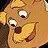 Pixelated close-up of a cartoon mouse character with light brown fur, wide eyes, and a broad open-mouthed smile showing teeth.