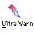 Two identical pixelated buddy icons with red and blue gradient shapes displayed on a gray background, each labeled "Ultra Warn" below the icon.