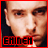 A 48x48 pixel animated contact sheet showing two frames of Eminem's face with red border and text, displayed side-by-side in a horizontal layout.