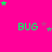 Bright pink background with green 'BUG' text and scattered green and purple stars in a pattern