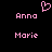 Pixelated pink text and a heart symbol on black background, with two names displayed in