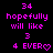 Pixelated text in bright pink on black background with heart symbol replacing 'O' in EVER, showing animation change where the heart's outline shifts from solid to hollow.