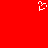 Red background with white pixelated heart symbol in upper center, no visible motion or text.