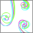 Animated icon with swirling green and purple patterns, text 'RACHIT' appearing below a star symbol in