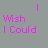 A static digital image displays repeated text fragments in pink and dark purple on a gray background, with partial phrases like "Wish I Could" and "Away From This Place."