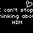 Black background with white pixelated text and a heart symbol above the text.