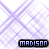 Static image with purple background and 'MADISON' text in blue pixelated font on black bar at bottom