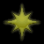 yellow star icons with varying numbers of points and blurring effects, displayed on a black background