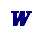 A 5x5 grid of blue pixelated shapes on a gray background, showing sequential frames from an animated icon where the shape morphs through various geometric forms including letters and triangles.