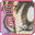 A 3-frame animated contact sheet showing a pixelated character with pink and white square icons cycling through different states against a blurred background.