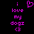 Pixelated text and symbols in bright pink on black background, with a heart symbol above the text.
