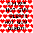 Pixelated icon with red heart background and black text repeating 'O.M.G!!! HOT GUY ALERT!!' in a pattern