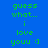 Blue background with green pixelated text reading 'guess what... i love youu :]' and cyan rectangular highlights shifting across the text.