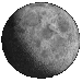Twelve grayscale circular images arranged in a showing a celestial body's surface with varying crater visibility and shading across observations