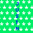 Green background with white stars and vertical blue text reading "JUSTIN" repeated three times in
