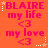A static image with orange background displaying repeated text elements in pink and white.