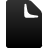 Black document icon with white folded corner on gray background