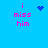 Blue background with pink text 'i miss him' and a blue pixelated heart or star symbol changing between frames.