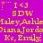 A static image with a bright purple background displaying yellow text and symbols in repeating horizontal