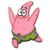 A 50x50 pixel animated buddy icon featuring Patrick Star from Spongebob Squarepants on the left and 'OriginalIcons.com' text on a green background on the right, displayed as a contact sheet with two frames.