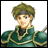 A pixelated anime-style character in green armor with gold trim appears on the left side of a contact sheet, while the right side displays stylized text "Anime IM" and "COM" against a black background.