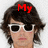 A person with dark wavy hair and white sunglasses appears in three variations: top-left shows 'My' text, top-right displays 'Stud Muffin', bottom-left has '<3333' text.