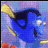 Pixelated blue fish character with yellow fins and white eye, next to cyan text reading 'I Speak Whale' on black background.