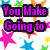 Pixelated text on a starry background reads "You Make Going to School Every Day Completely Worth It" in purple letters with black outlines.