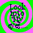 Green and pink spiral background with 'Look Into My Eyes...' text and a heart-shaped eye icon, animated with subtle pixel shifts.