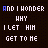 Pixelated text repeats across a dark background with subtle color shifts in the word 'WHY' from white to purple and pink.