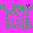 Green pixelated text on bright pink background with animated purple sparkles near 'My friends' and 'ROCK!' lines.