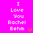 Pixelated text on bright pink background with two heart symbols, animated to alternate between full and partial visibility of the hearts.