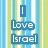 Static pixel art icon with vertical striped background in light blue, white, and pale green hues, featuring stacked text elements in blue and white.