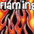 Flamingo-themed buddy icon with fiery background, pink flamingo illustration, and red 'Rock' text on black.