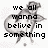 Pixelated grayscale animation of a cartoon character with a large rounded body and small limbs, displaying text in four