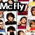small character portraits with text overlays reading "McFly" and "It's an OBSESSION" in bold white letters on black backgrounds