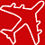 Red background with white outline of a star; green background with green text reading 'Original Icons .com' in pixelated font.