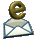 twelve email envelope icons with golden symbols above them, showing animation changes in symbol rotation and envelope flap positions