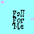 Light blue background with pink and light purple stars; black text "Fall For Me" in pixelated font arranged vertically in a of four and three