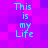 Pixelated cyan text 'This is my Life' on a purple and pink pixelated background with no visible animation changes